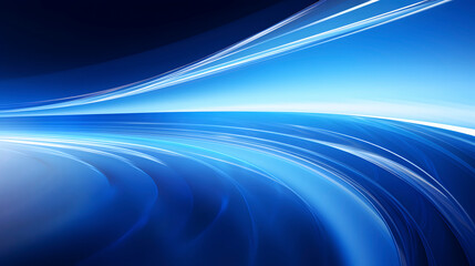 Digital blue glowing vortex lines waves abstract graphic poster web page PPT background