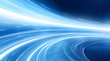 Digital blue glowing vortex lines waves abstract graphic poster web page PPT background