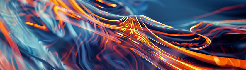 Fluid flow of movement suggesting dynamism ,abstract, background - obrazy, fototapety, plakaty