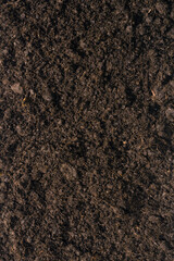 Black land for plant background.