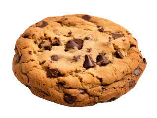 Cookie isolated on transparent background cutout, PNG file.