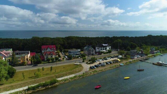 Beautiful Landscape Chalupy Piekny Krajobraz Aerial View Poland