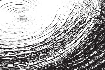 black and white grunge overlay monochrome seamless pattern texture on white background. vector illustration EPS 10