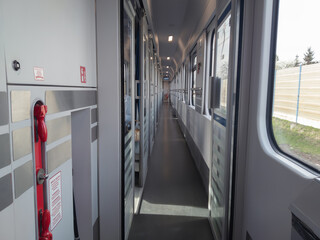 Corridor in a passenger carriage
