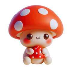 Fototapeta premium Cute mushroom illustration