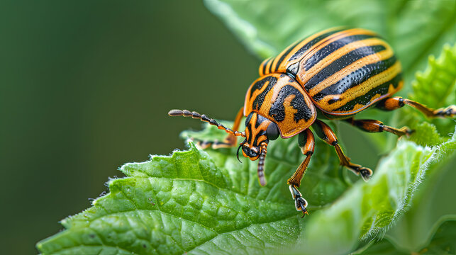 The Colorado potato beetle, acknowledged as a pest that infests potato plants