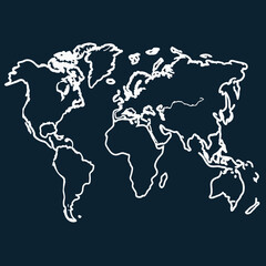world map outline