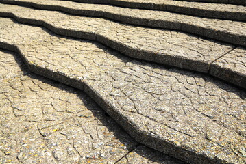 デザイン的に切り撮った石段