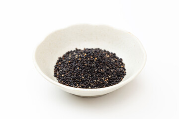 白背景に黒胡麻