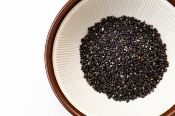 すり鉢と黒胡麻