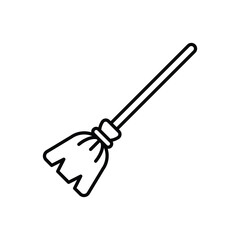 Witch Broom vector icon