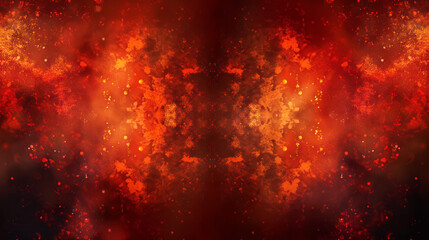 A fiery abstract background with an explosion of red and orange, suggesting feelings of energy or passion - obrazy, fototapety, plakaty