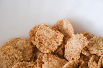 Close Up of a Bowl of Cereal