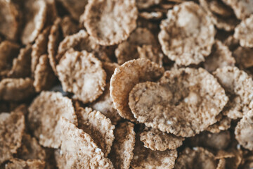 Close Up of a Pile of Cereal