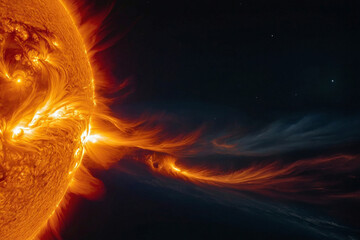 Flashes, storms on the Sun. Magnetic storms on the sun