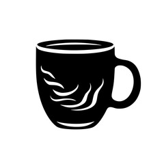 coffee, cup, drink, tea, cafe, hot, mug, vector, espresso, white, beverage, breakfast, illustration, icon, saucer, isolated, cappuccino, black, caffeine, steam, symbol, brown, restaurant, mocha, choco