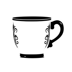 coffee, cup, drink, tea, cafe, hot, mug, vector, espresso, white, beverage, breakfast, illustration, icon, saucer, isolated, cappuccino, black, caffeine, steam, symbol, brown, restaurant, mocha, choco