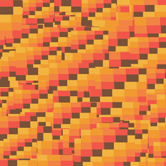 Warm mixed colors geometric abstract pattern
