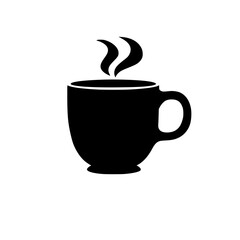 coffee, cup, drink, tea, cafe, hot, mug, vector, espresso, white, beverage, breakfast, illustration, icon, saucer, isolated, cappuccino, black, caffeine, steam, symbol, brown, restaurant, mocha, choco