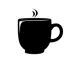 coffee, cup, drink, tea, cafe, hot, mug, vector, espresso, white, beverage, breakfast, illustration, icon, saucer, isolated, cappuccino, black, caffeine, steam, symbol, brown, restaurant, mocha, choco