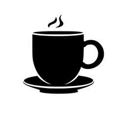 coffee, cup, drink, tea, cafe, hot, mug, vector, espresso, white, beverage, breakfast, illustration, icon, saucer, isolated, cappuccino, black, caffeine, steam, symbol, brown, restaurant, mocha, choco
