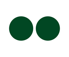 Circle Shape Symbol Green Element Vector Graphic Design Illustration