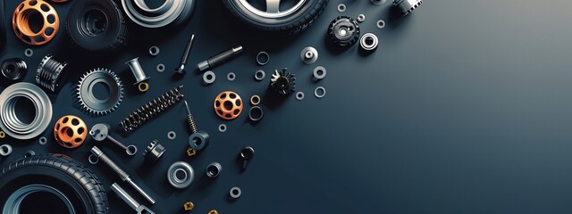 a bunch of different types of metal parts