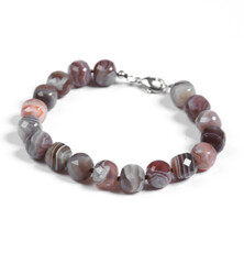 Isolated bracelet with lucky quartz stone on white background , unisex accessories, believe leading the happiness and lucky, protection of the danger or unlucky things, magic horoscope believe