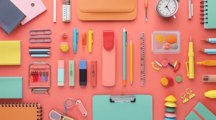 Create a listicle featuring backtoschool essentials for students, including supplies, study tips, and strategies for staying organized and motivated throughout the year ,graphic design