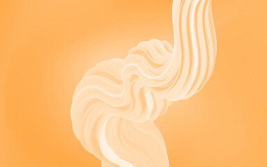 Light Romantic Orange Abstract Creative Background Design