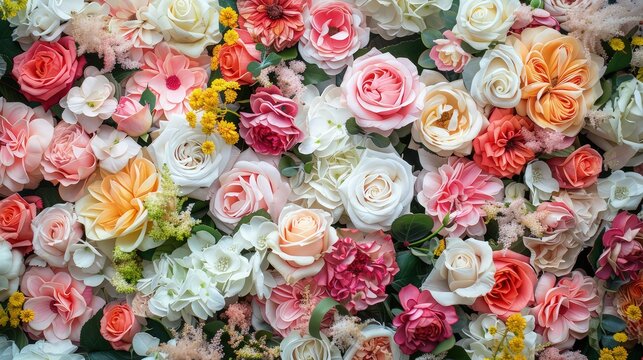 high-resolution photographs or videos of the colorful roses background for use in promotional materials or digital content.