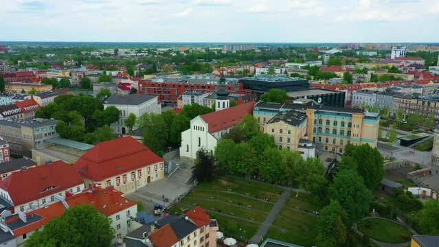 Upper Castle Opole Zamek Gorny Aerial View Poland