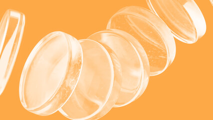 Light Romantic Orange Rough Abstract background design