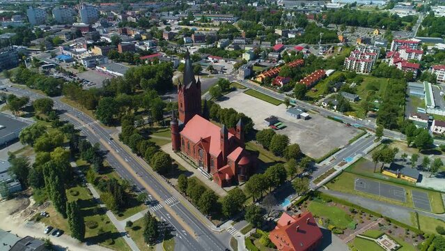 Panorama Church Inowroclaw Kosciol Nmp Aerial View Poland