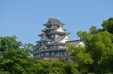 Naklejka premium 【岡山県】岡山城・天守閣