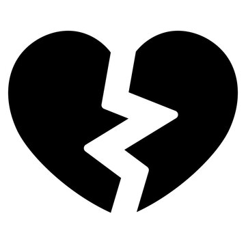 Broken Heart Split Icon