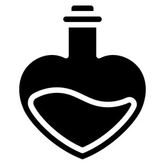 Heart Shape Bottle Potion Icon