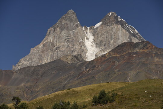 Mount Ushba, Svaneti, Caucasus, Georgia