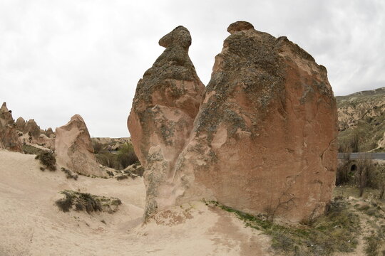 Camel shaped rock formation, Devrent Valley, Cappadocia, Turkey Minor
