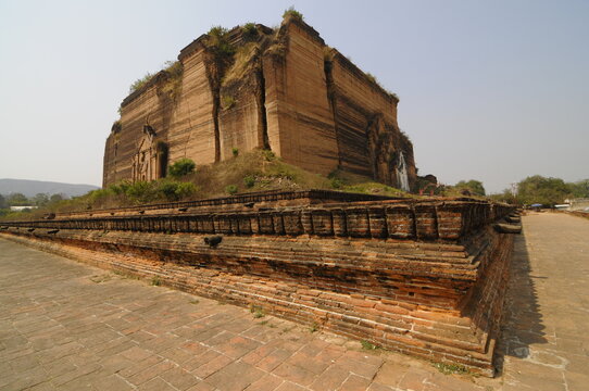 Uncompleted pagoda of Mingun, near Mandalay, Sagaing District, Myanmar