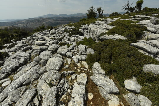Marble landscape of Thassos, Greek Islands