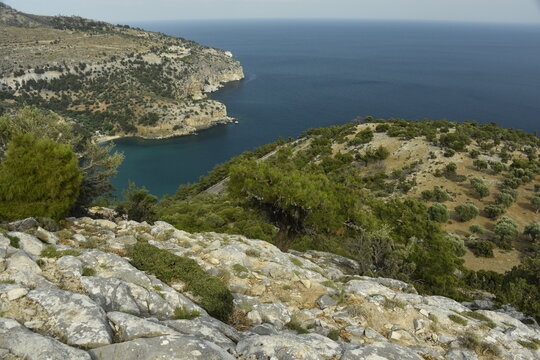 Marble landscape of Thassos, Greek Islands