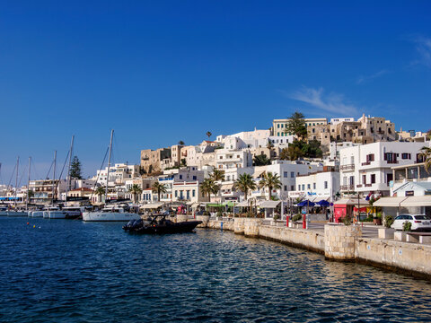 Chora Waterfront, Naxos City, Naxos Island, Cyclades, Greek Islands