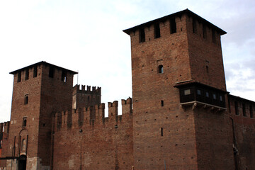 Castelvecchio, the Medieval Castle of the Della Scala Family in Verona, Italy
