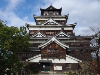 Naklejka premium 広島城天守閣