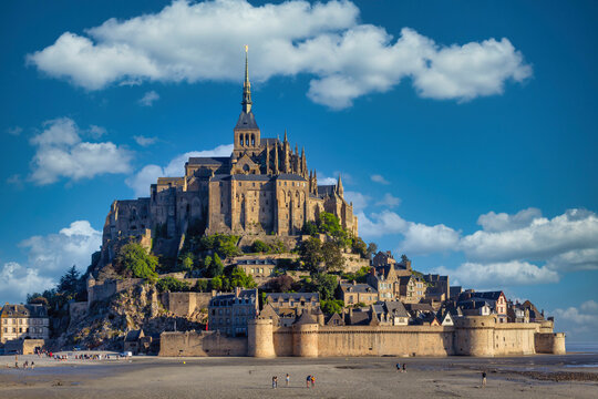 Mont Saint-Michel, UNESCO World Heritage Site, Manche, Normandy, France