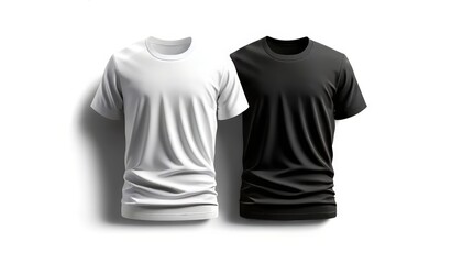 Dual T-Shirt Mockup for Design Preview