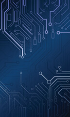 Futuristic digital transformation abstract technology blue background, vector illustration