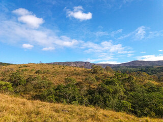 Mountains in the state of Minas Gerais in Brazil. They are part of the Serra do Cipó region.	