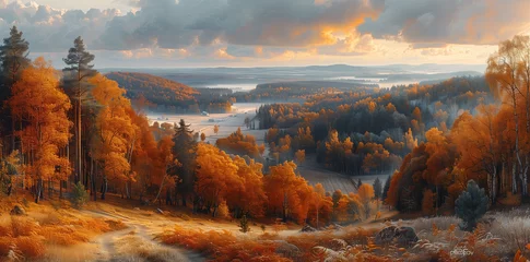 Foto auf Acrylglas autumn in the mountains © Yasir